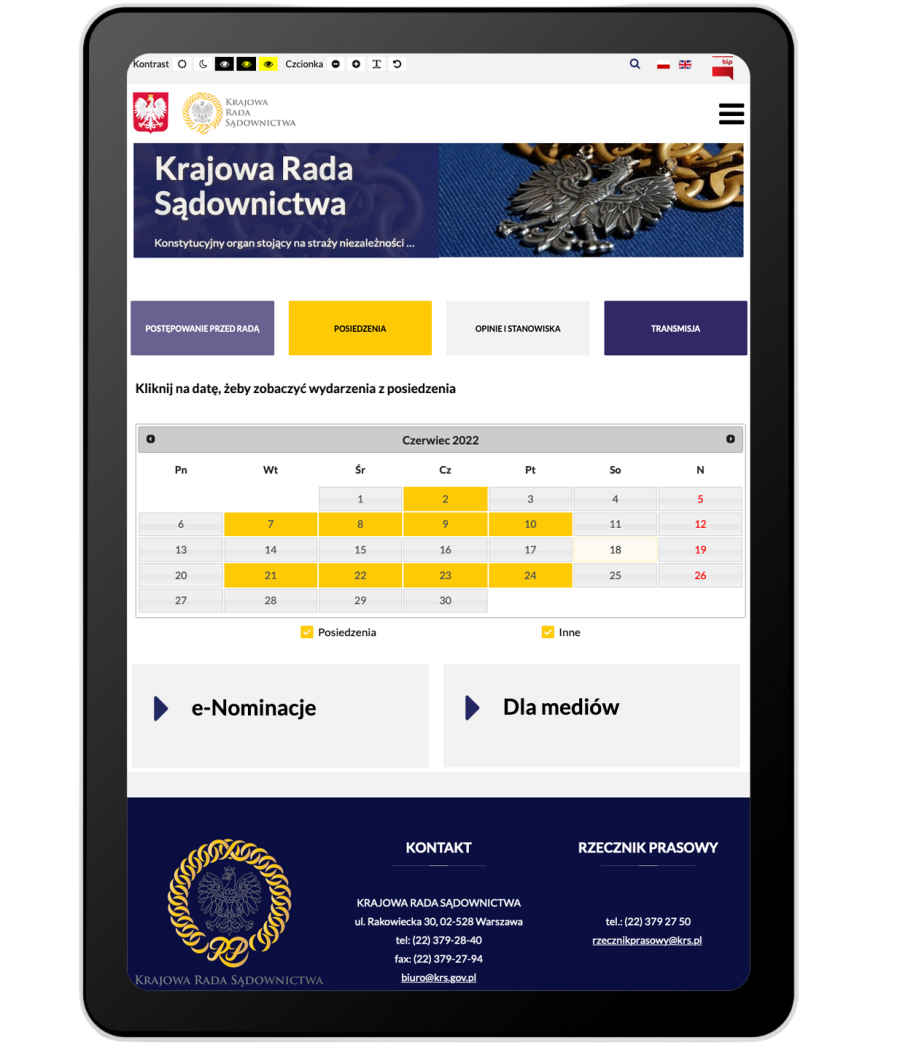 realizacja Krajowa Rada Sądownictwa