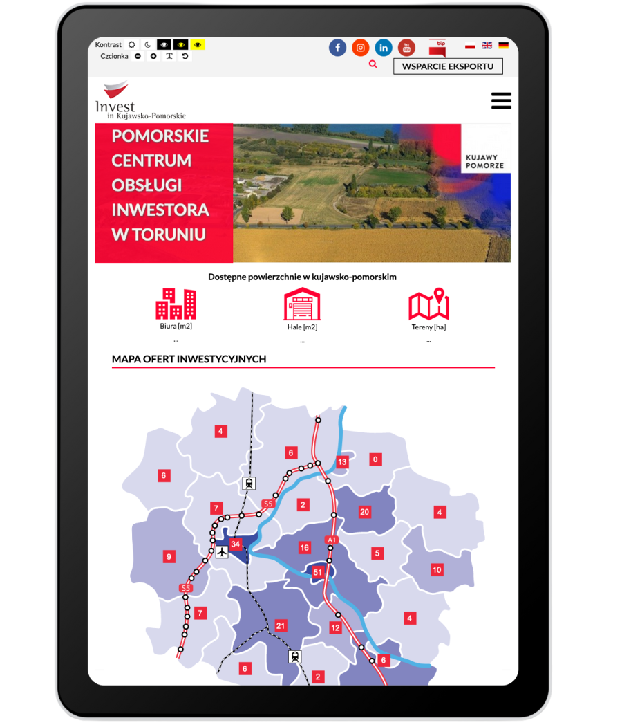 realizacja Invest in Kujawsko-Pomorskie